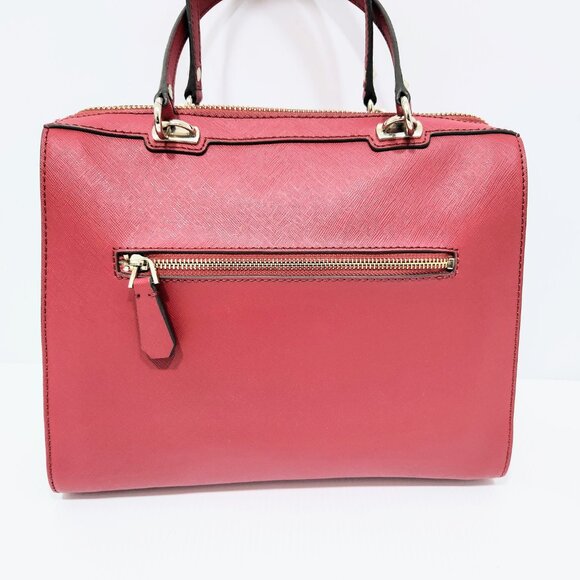 Guess purse deep pink handbag with optional shoulder strap, hot pink - Picture 6 of 10